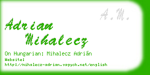 adrian mihalecz business card